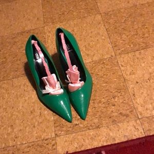 Emerald Green heels